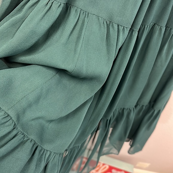 Noelle gathered silk midi dress - Picture 8 of 10